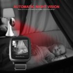 Babyphone avec montre connectée, caméra de bébé sans fil 2.4Ghz, alarme, température – Image 3