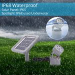Lampe solaire submersible pour étang, IP68, allumage/extinction automatique – Image 3