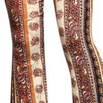 Pantalon évasé taille haute, imprimé, à cloche – Image 4