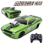 Voiture Dodge Racing télécommandée, échelle 1:16, avec lumières