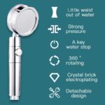 Pommeau de douche à pulvérisation, haute pression, Rotative à 360 degrés – Image 4