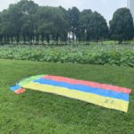 Kit de glissière d'eau, triple piste glissante de 4,80 m, matériau durable, bodyboards inclus – Image 2