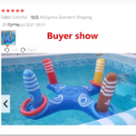 Anneau de piscine gonflable, jeu de lancer, virole, interactif, extérieur – Image 4