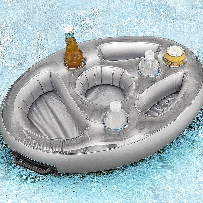 Table de piscine gonflable, porte-boisson, coussin flottant, accessoires de piscine