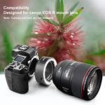 Adaptateur d'objectif en métal, convertisseur de monture de mise au point automatique pour objectif Canon EF à R5 R6 et caméras Komodo rouges – Image 6