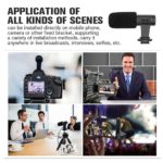 Microphone à condensateur pour caméra, prise 3.5mm, enregistrement, Ultra-large, pour Canon, Sony, Nikon, DSLR, DV – Image 5