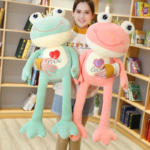 Peluche grenouille douce et mignonne à longues pattes, de 35 à 50 cm – Image 3