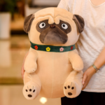 Peluche chien Carlin, dessin animé, de 25 à 45 cm – Image 2