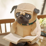 Peluche chien Carlin, dessin animé, de 25 à 45 cm – Image 4