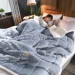 Couverture en molleton, doubles épaisseurs, super douce, automne et hiver