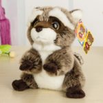 Peluche raton laveur assis mignon, 18 cm – Image 3