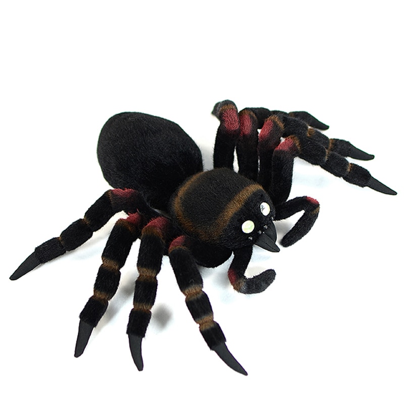 Peluche araignée tarentule réaliste, 21 cm