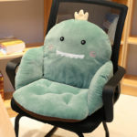 Coussin de chaise de bureau en peluche, antidérapant, support lombaire, doux et confortable – Image 4