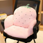 Coussin de chaise de bureau en peluche, antidérapant, support lombaire, doux et confortable – Image 2