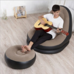 Fauteuil avec repose pieds gonflables, inclinable, confortable et pliant – Image 4