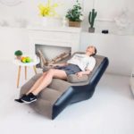 Fauteuil gonflable avec accoudoirs, inclinable, confortable et pliable – Image 4