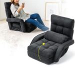 Fauteuil-lit pliable et réglable avec accoudoirs, idéal pour le salon ou la chambre à coucher – Image 3