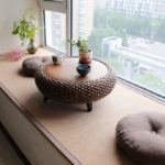 Table basse ronde en rotin pour le thé, fabriquée à la main – Image 3
