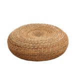 Pouf en écorce de banane tricoté, écologique et respirant, fait à la main