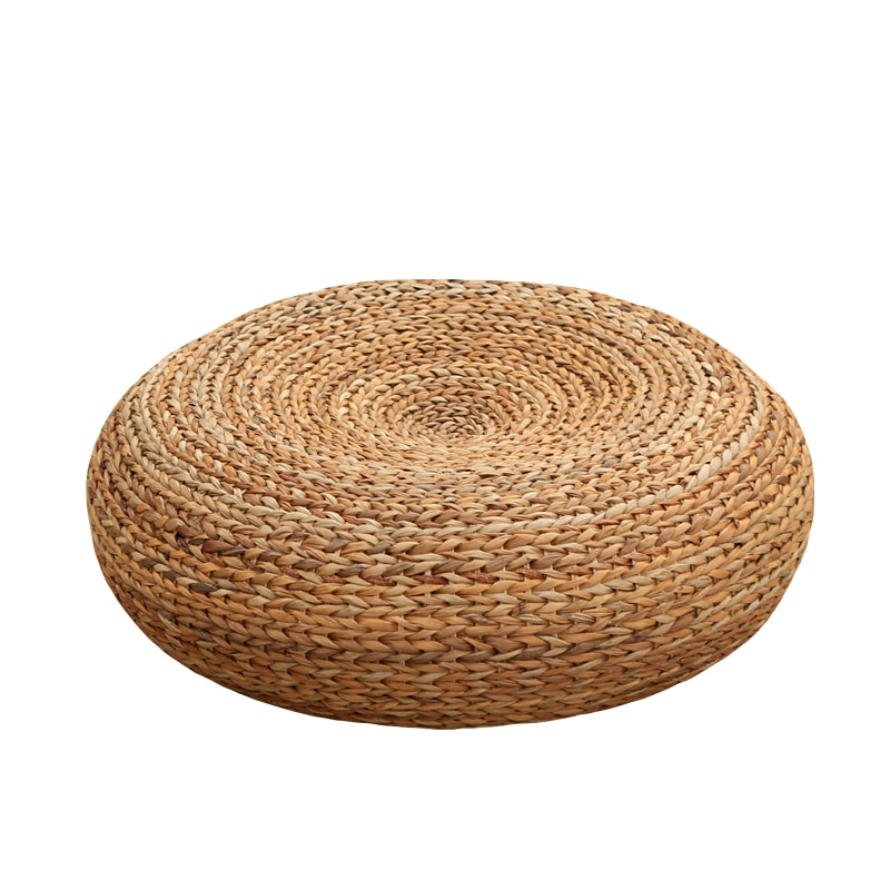 Pouf en écorce de banane tricoté, écologique et respirant, fait à la main