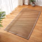 Tapis de sol en bambou, rectangulaire, respirant, antidérapant et lavable, fait main – Image 2