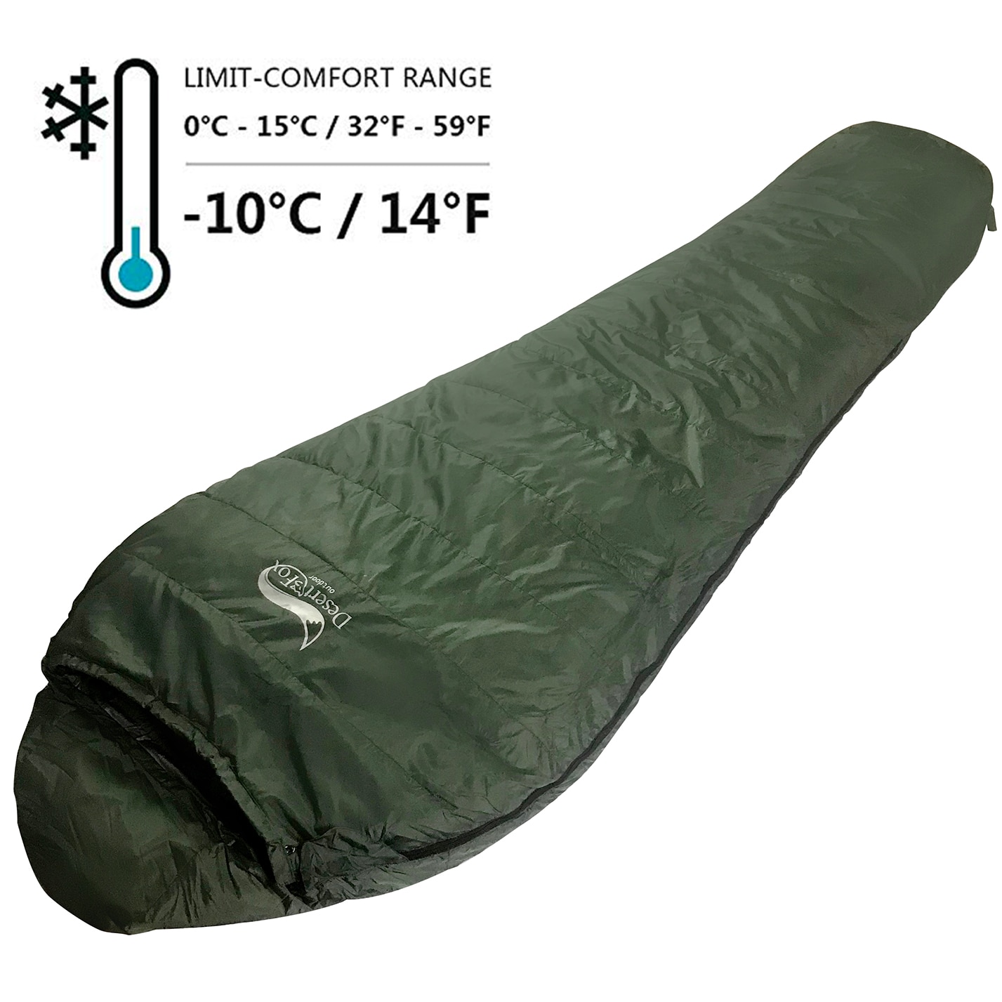 Sac de couchage en duvet de canard, très chaud, 1,7kg, pour adulte