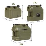 Conteneur d'eau avec robinet, capacité 10 à 25 litres, PE, pour le camping – Image 6