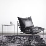 Fauteuil design industriel en cuir PU, structure en métal – Image 6
