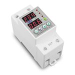Protection contre les surintensités, 60A 230V, Din rail réglable, protection relais avec voltmètre – Image 3