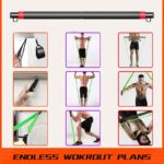 Kit de barre de résistance, exercices de musculation, Squat, Pilates – Image 5