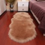Tapis en peluche super doux, en laine artificielle, antidérapant, couleur unie – Image 2