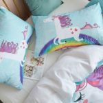 Ensemble 2 à 3 pièces imprimé licorne, housse de couette et taies d'oreiller – Image 5