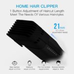 Tondeuse à cheveux électrique, précision 0.7 à 21mm, sans fil, rechargeable – Image 4