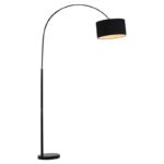 Lampadaire LED avec télécommande à hauteur réglable, Base en marbre, 185 cm