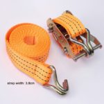 Courroie d’attache avec cliquet 2m, double crochet, dispositif de serrage – Image 3