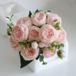 Bouquet de fleurs pivoines artificielles en soie, 30 cm – Image 4