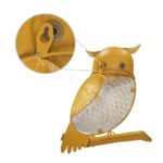 Figurine animale hibou en métal, art suspendu pour le Jardin – Image 5