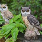 Figurine animale grand hibou en résine, ornement de jardin – Image 3