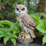 Figurine animale grand hibou en résine, ornement de jardin – Image 4