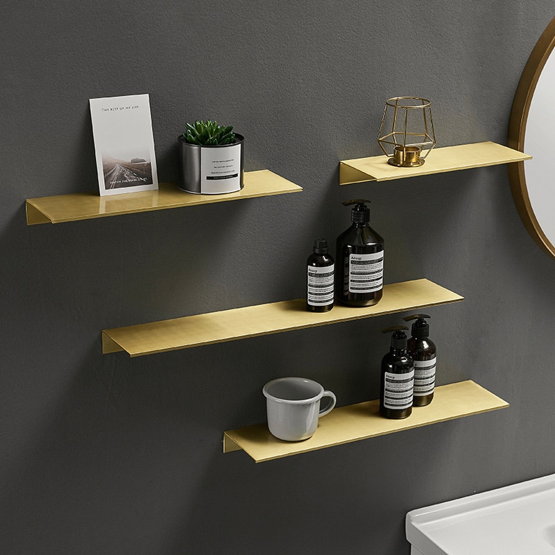 Étagère de rangement murale en aluminium, 30 à 50 cm