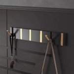 Rail de suspension pliant moderne, pour salle de bains, cuisine, chambre à coucher, couloir – Image 3
