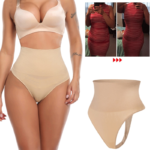 Culotte ventre plat tanga, taille haute, amincissante, Push Up