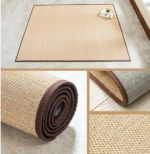Tapis de sol en bambou et soie, en feutre antidérapant, rectangulaire de 150x180cm – Image 8