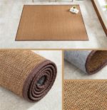 Tapis de sol en bambou et soie, en feutre antidérapant, rectangulaire de 150x180cm – Image 7