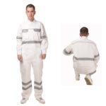 Salopette de mécanicien 100% coton, avec rayures réfléchissantes – Image 5