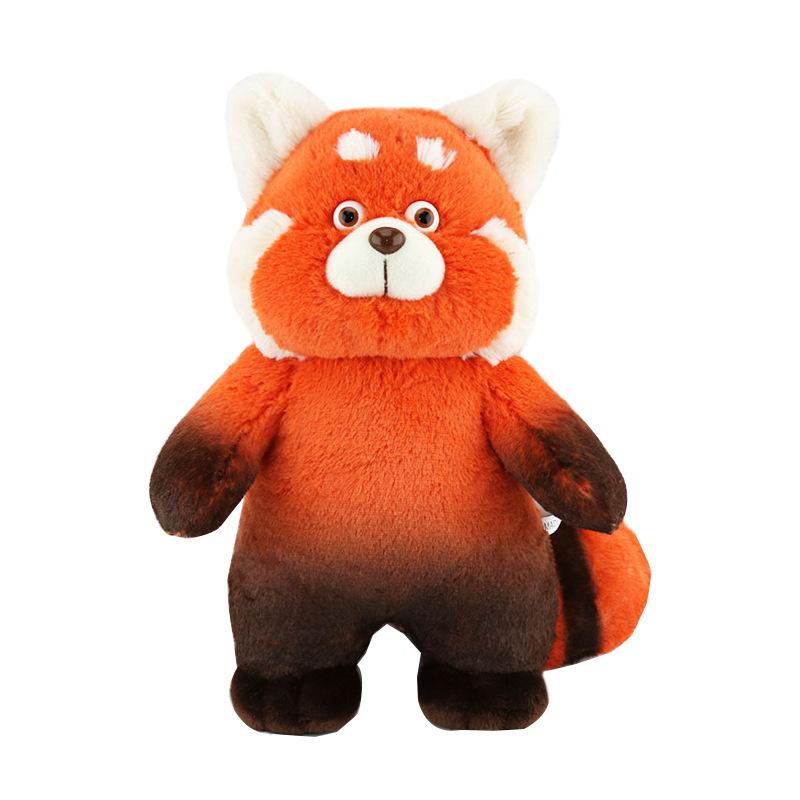 Peluche panda rouge debout, dessin animé, 30 cm