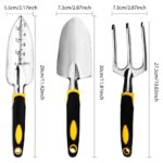 Ensemble d'outils de jardin avec gants de jardinage pour le désherbage, 4 pièces – Image 3