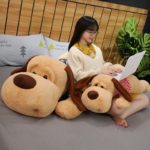 Peluche géante chien couché, doux au toucher, oreiller, de 70 à 130 cm – Image 6