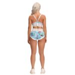 Ensemble de fitness 2 pièces, short et haut court, taille haute, dos nu, imprimé – Image 10