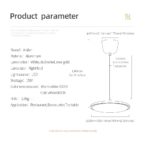 Suspension LED au design nordique minimaliste, 15W – Image 12